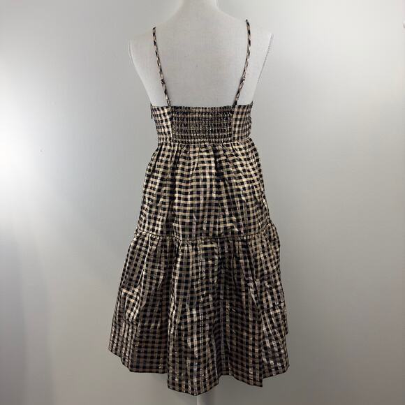 J.Crew Lurex black and gold Dress - Picture 4 of 12